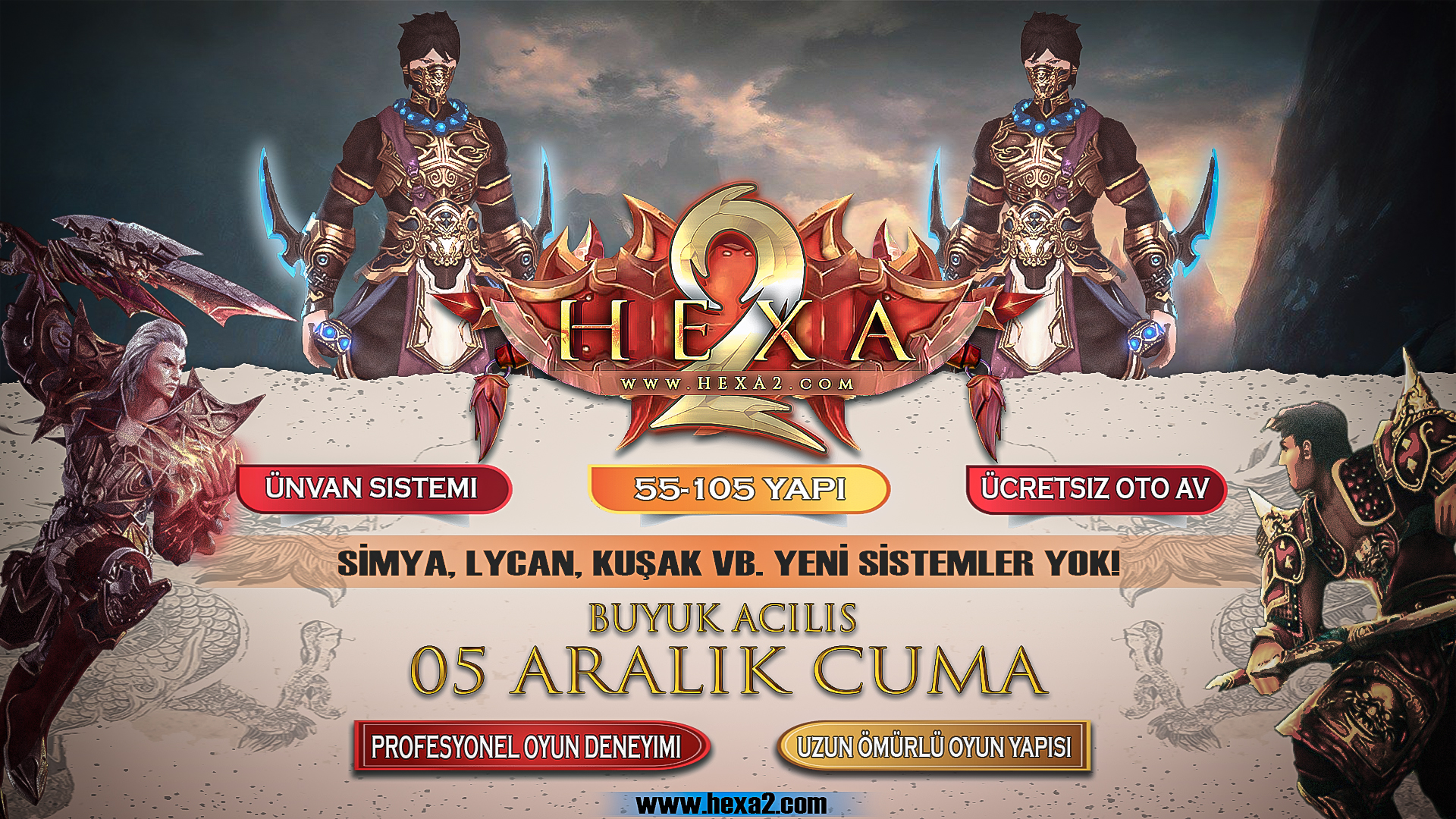 HEXA2 sunucu bannerı