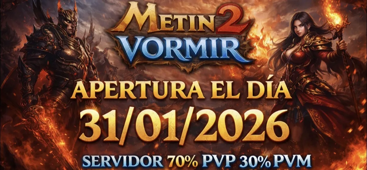 Metin2Vormir sunucu bannerı